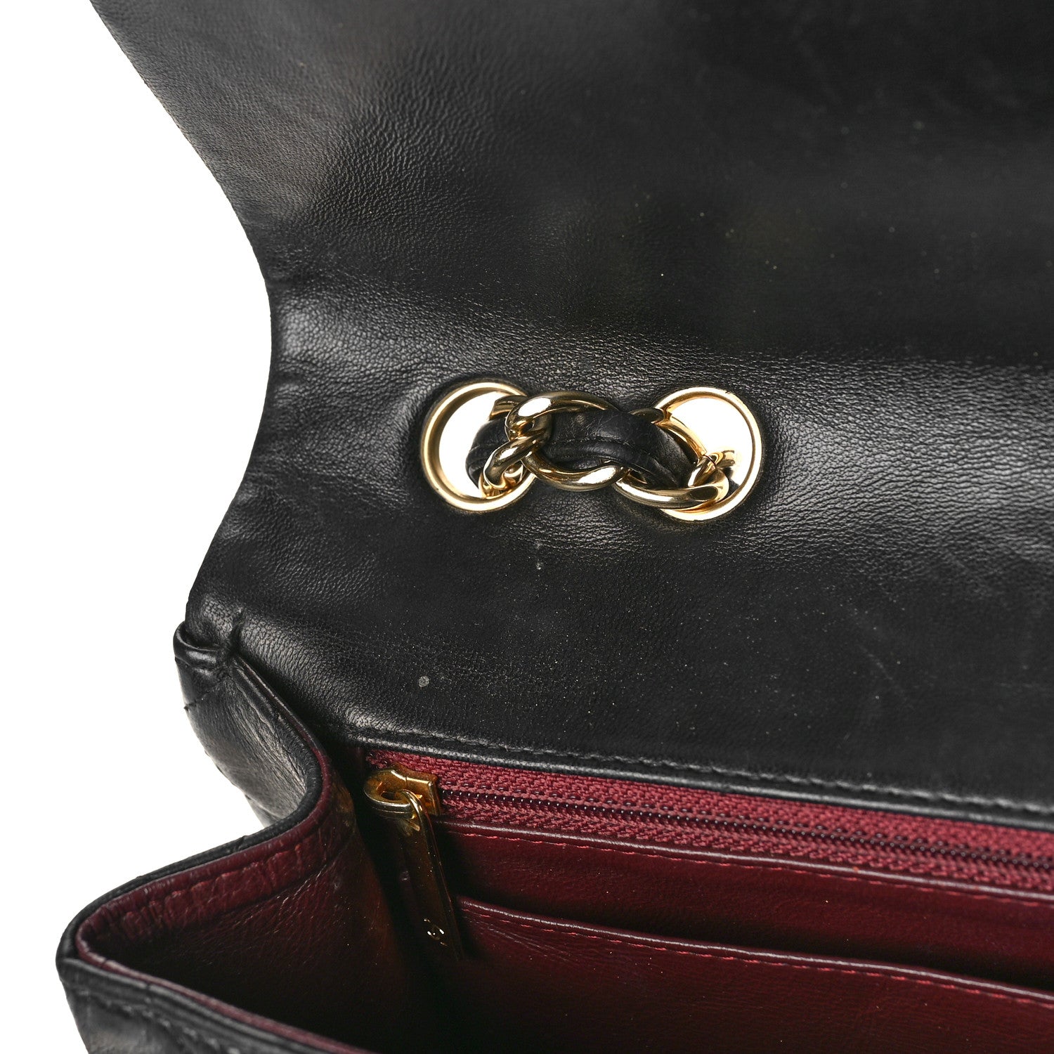 Chanel Lambskin Quilted Jumbo Single Flap Black 12 of 15