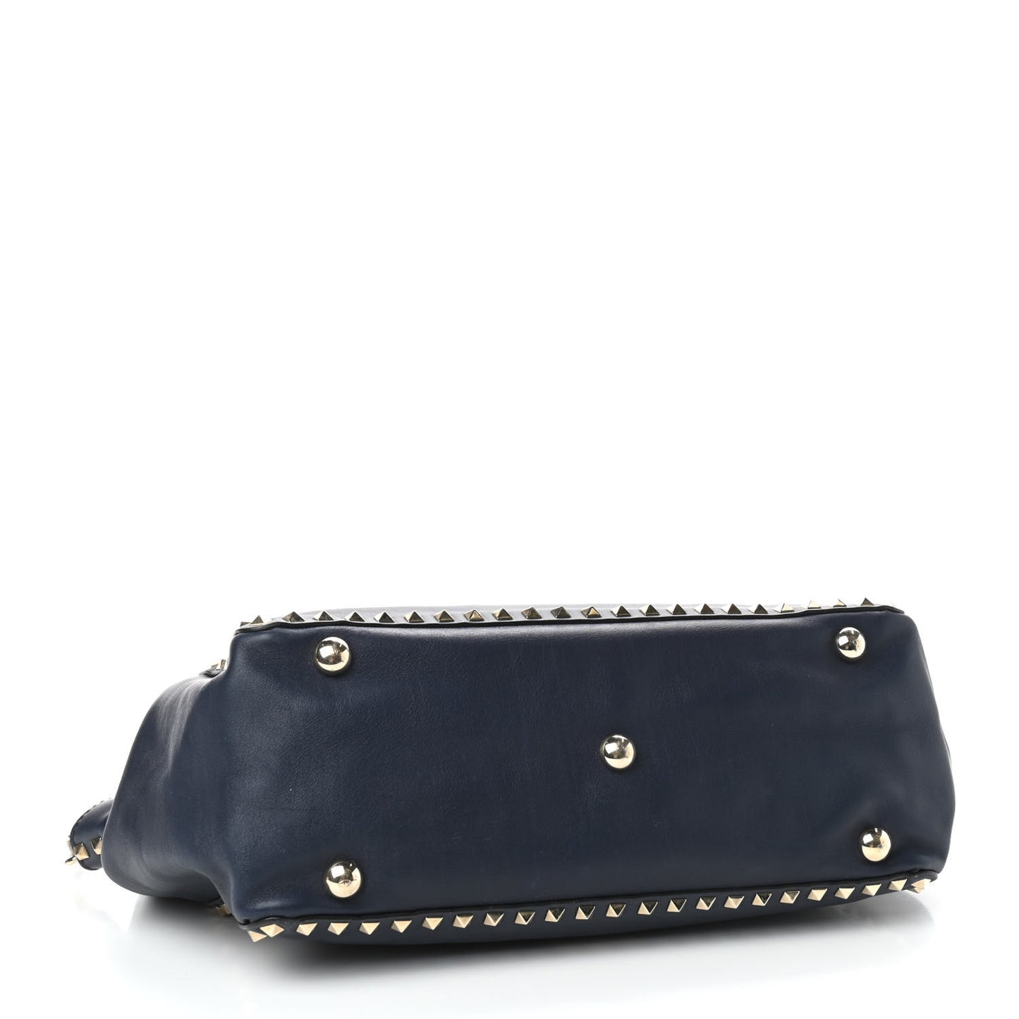 Vitello Medium Rockstud Tote Marine