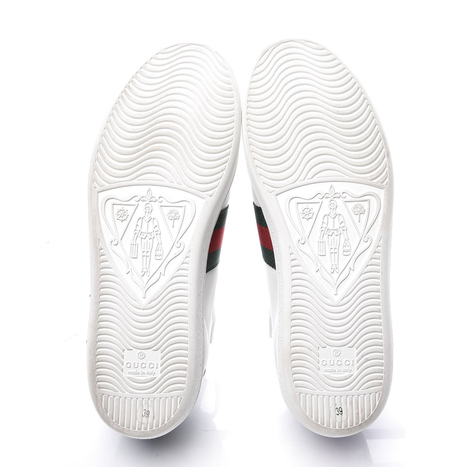 Gucci Calfskin Web Floral Embroidered Womens Ace Sneakers 39 White 6 of 11