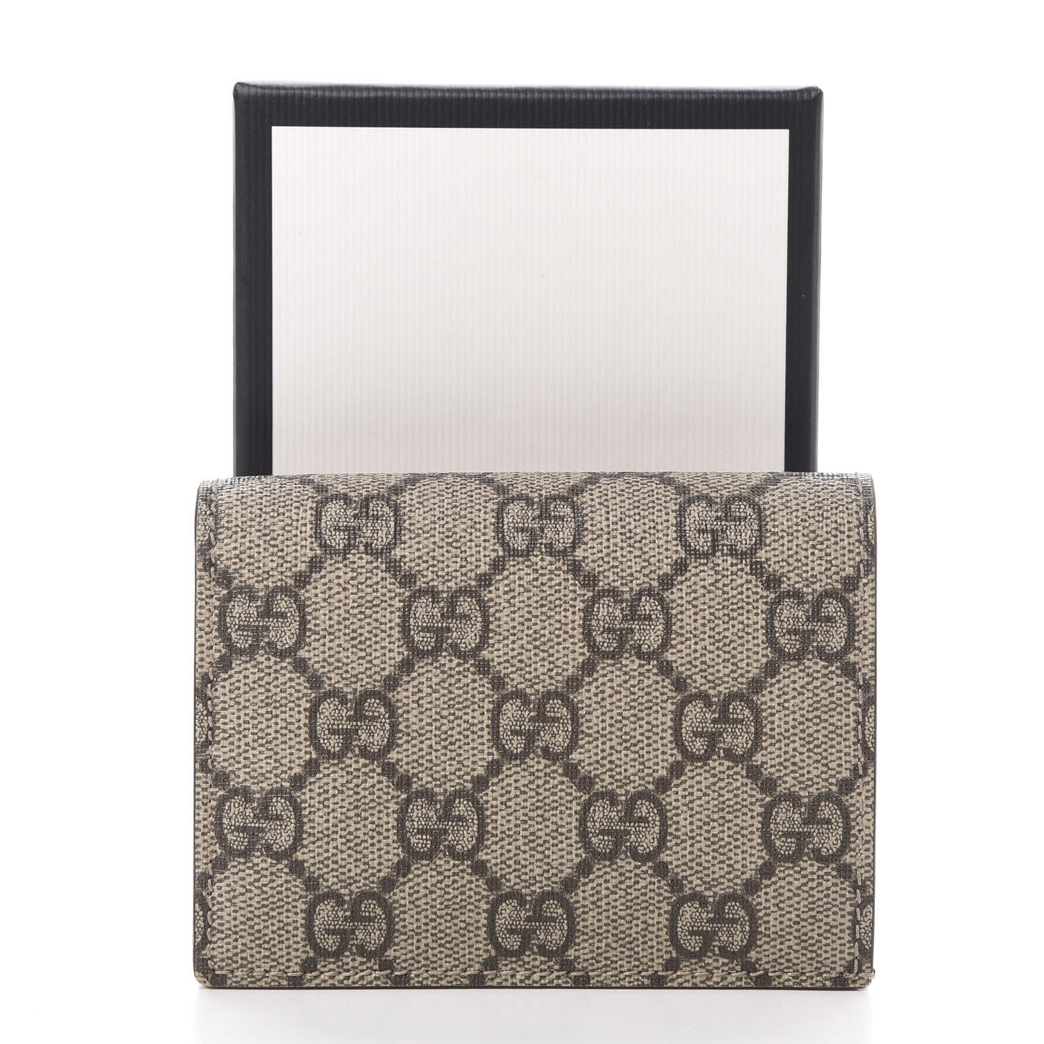 Gucci GG Supreme Monogram Card Case Beige 8 of 8