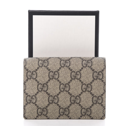 Gucci GG Supreme Monogram Card Case Beige 8 of 8