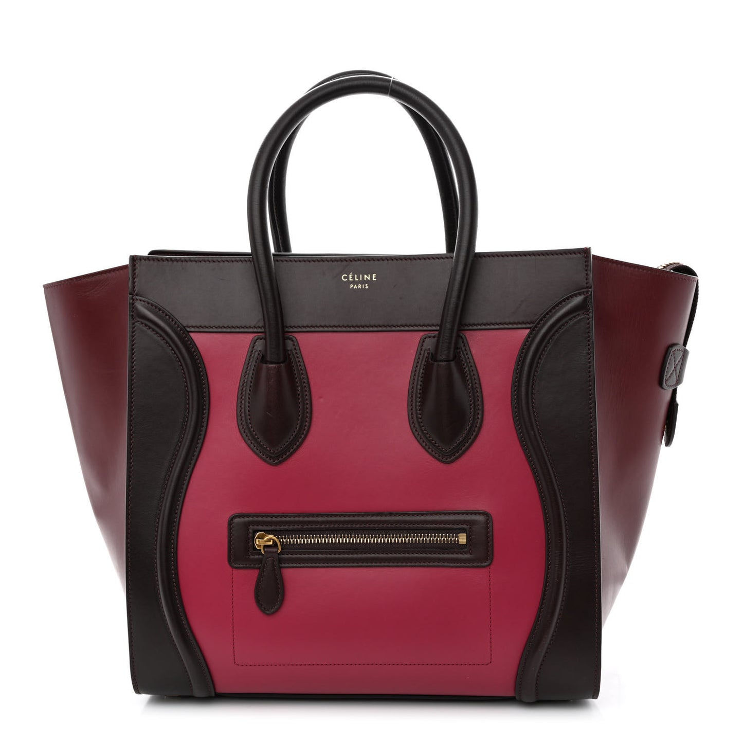Satin Calfskin Mini Tri-Color Luggage Purple Orchid