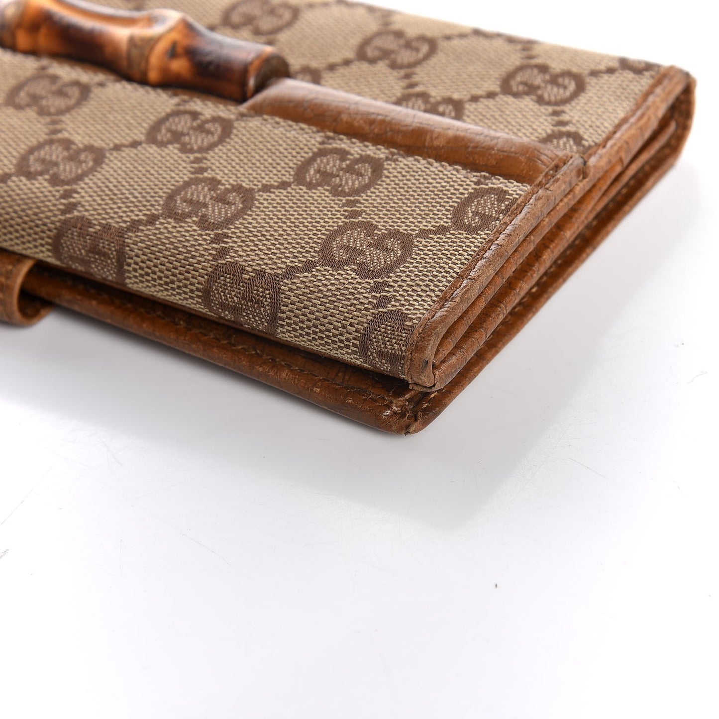 Monogram Bamboo Wallet Brown