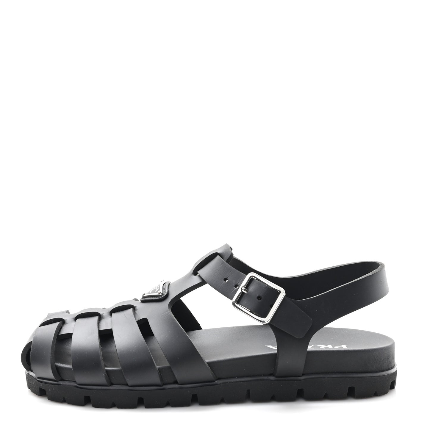 Foam Rubber Triangle 50mm Cage Sandals 40 Black
