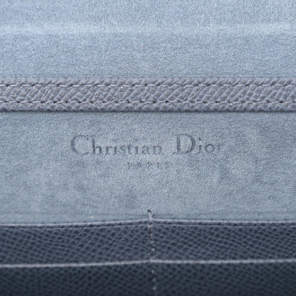 Christian Dior Grained Calfskin 30 Montaigne 2 in 1 Pouch Dark Blue 6 of 10