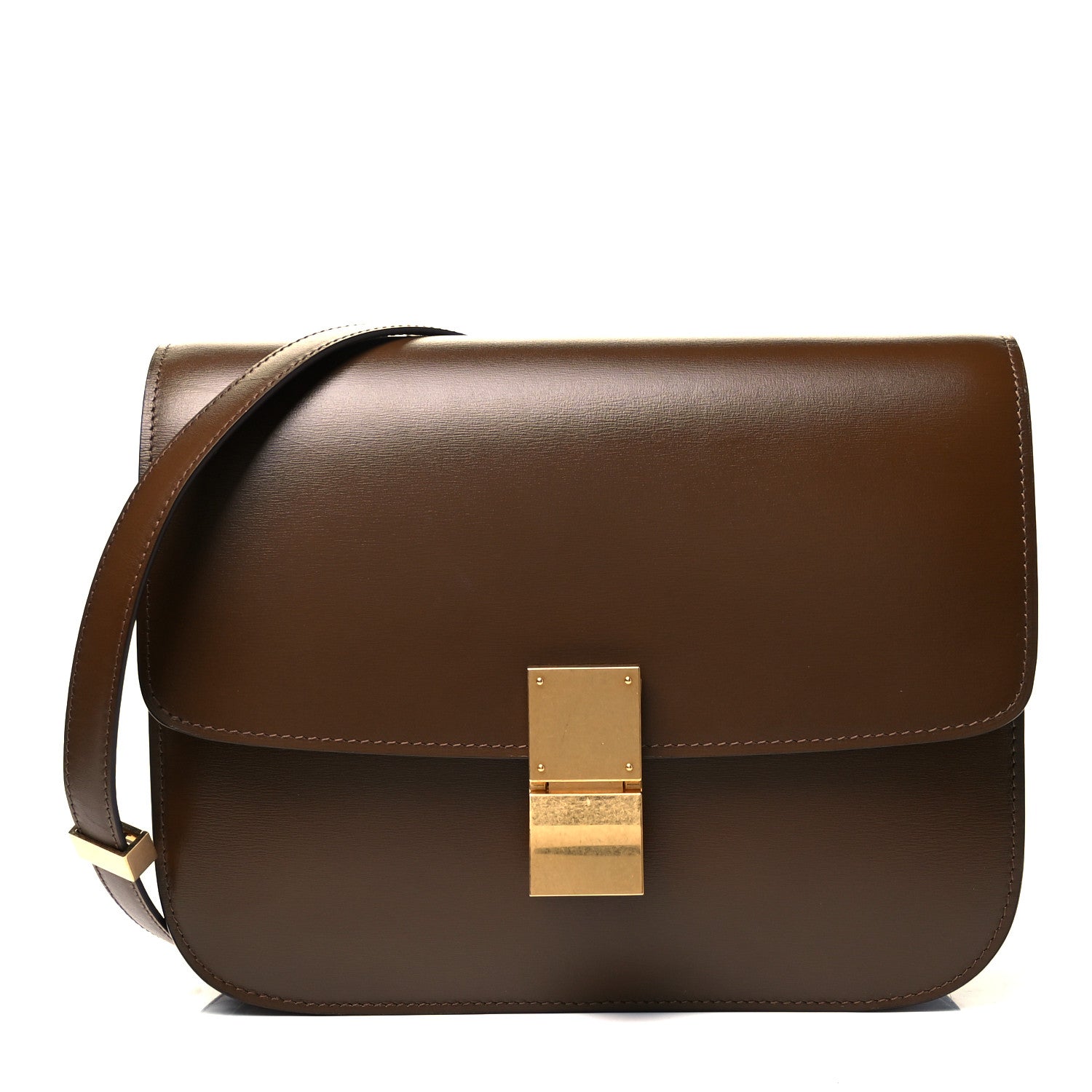 Celine Box Calfskin Medium Classic Box Flap Bag Camel 1 of 9