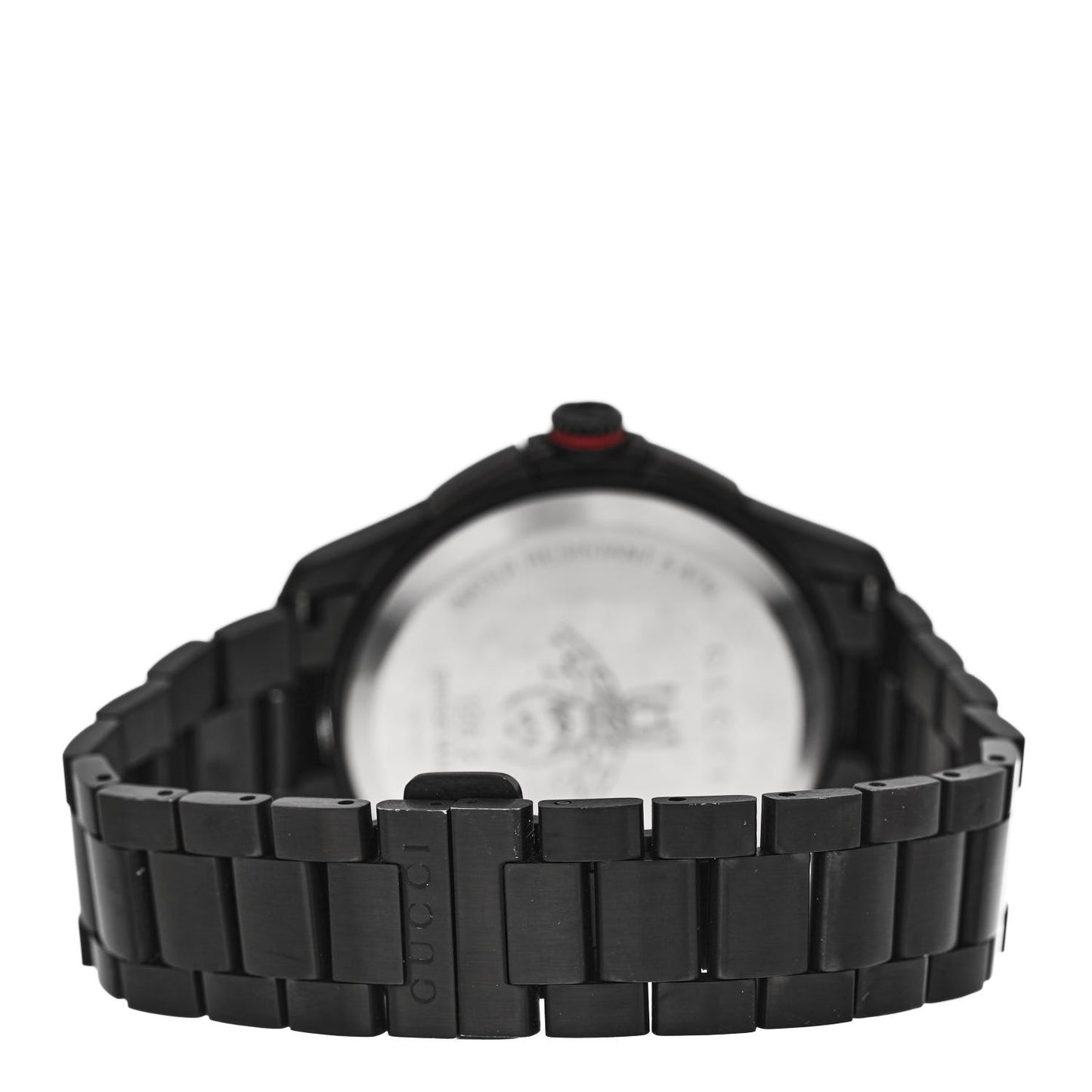 PVD Stainless Steel 44mm G-Timeless Chronograph Bee Quartz Watch Black