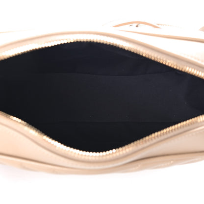 Saint Laurent Calfskin Matelasse Monogram Lou Camera Bag Dark Latte 4 of 5