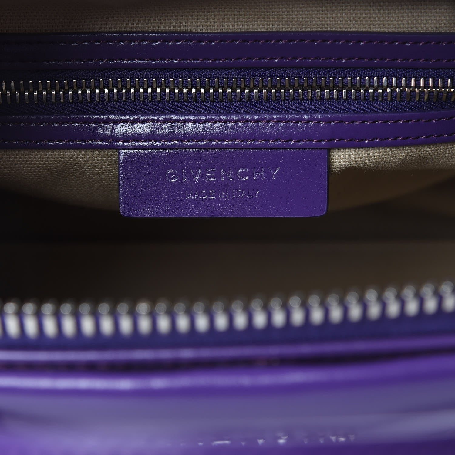 Givenchy Shiny Lord Calfskin Small Antigona Purple 6 of 12