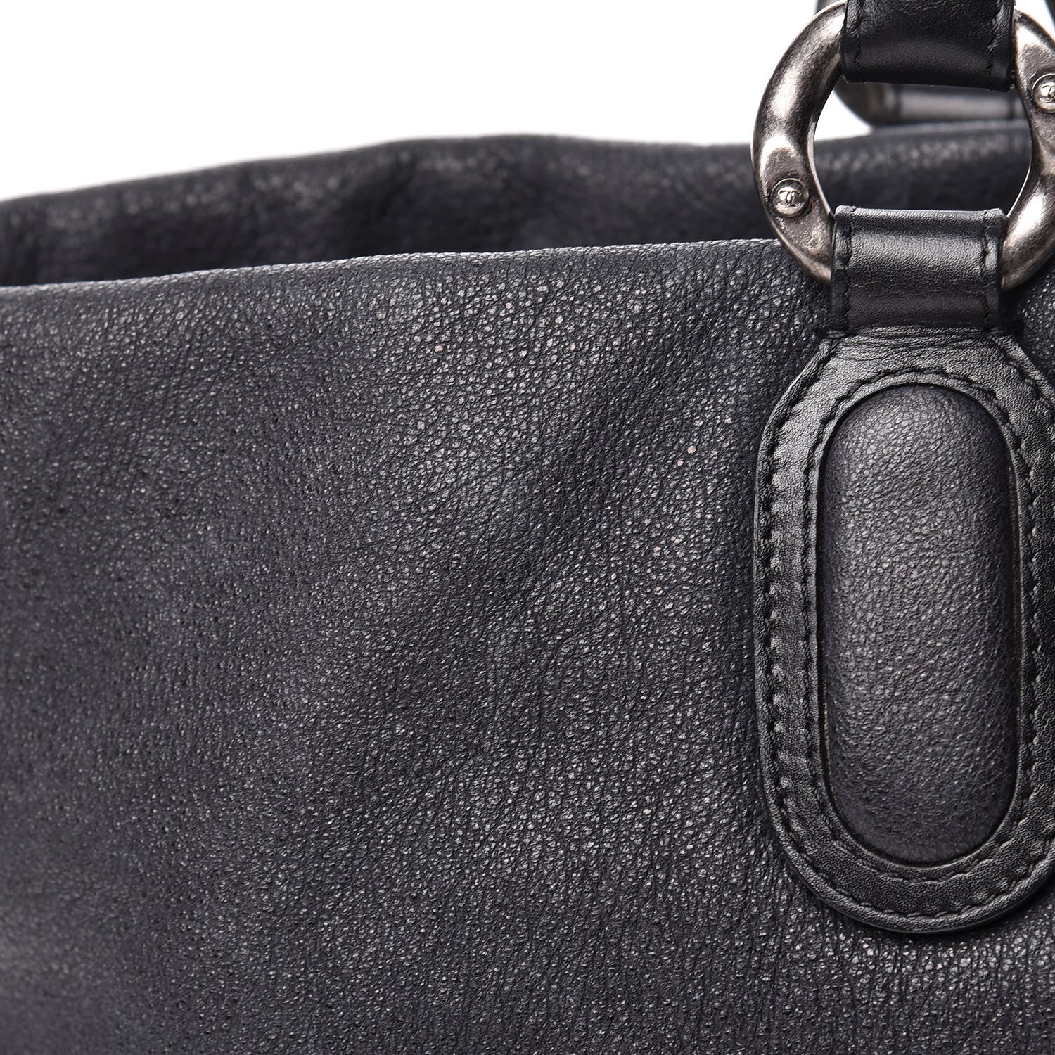 Chanel Washed Calfskin Tote Black 19 of 21