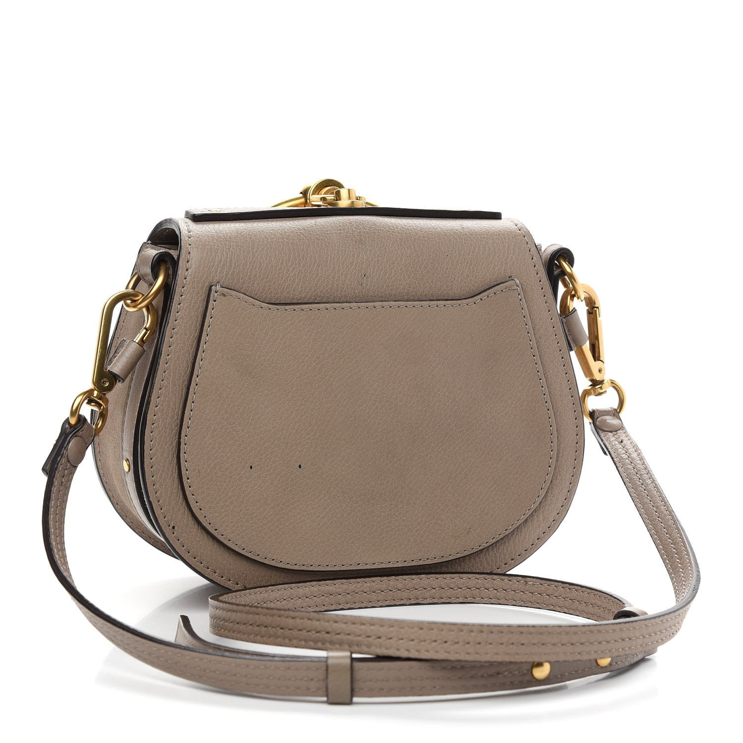 Chloe Calfskin Suede Small Nile Bracelet Bag Motty Grey 3 of 12
