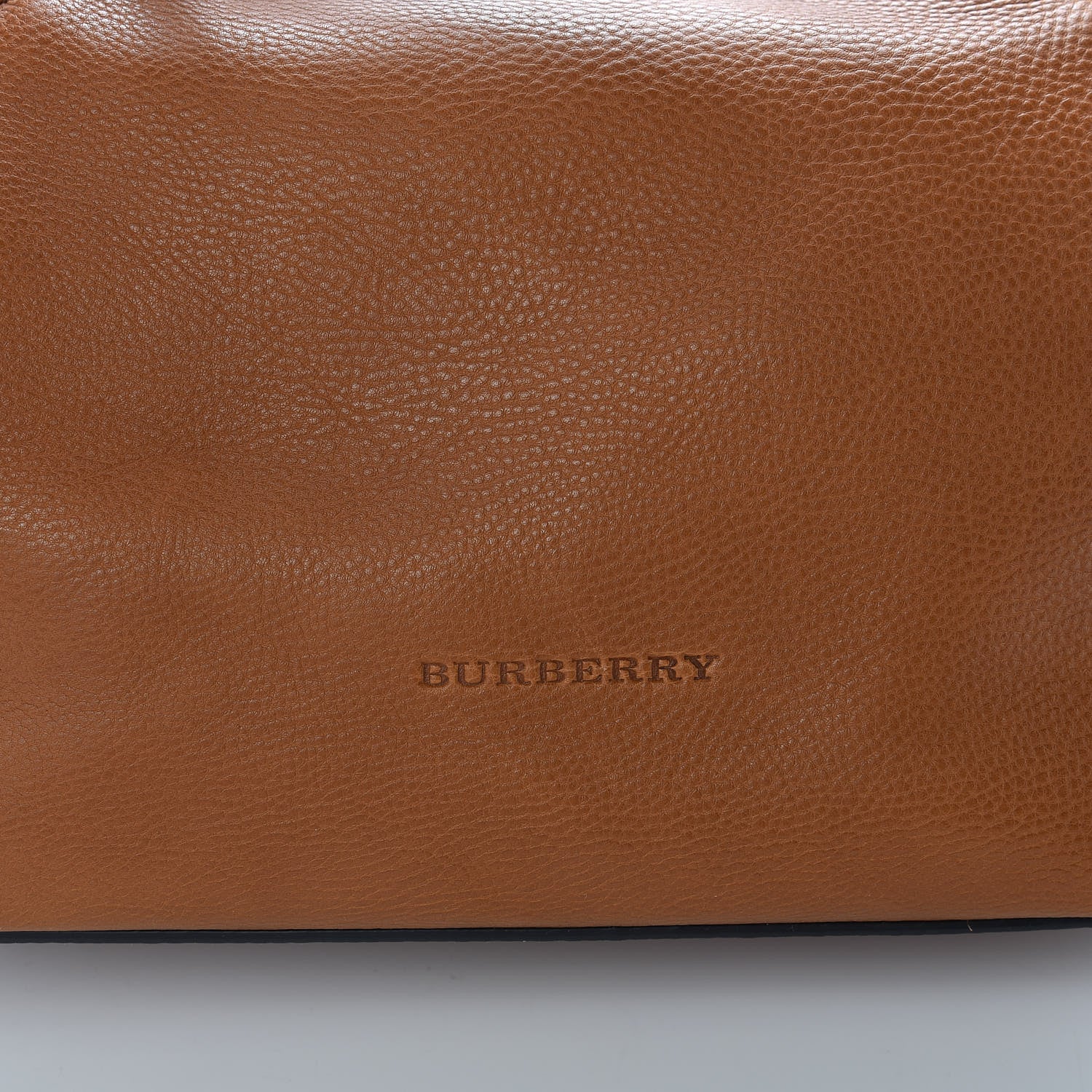 Burberry Brit Calfskin House Check Medium Maidstone Saddle Brown 12 of 12