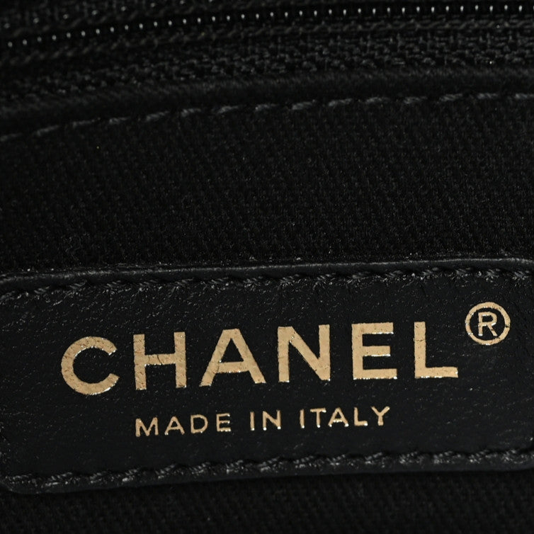 Chanel Mixed Fibers Small Deauville Tote Black 5 of 9