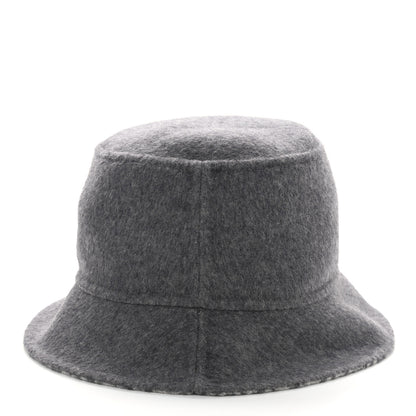 Christian Dior Wool Oblique Jacquard Bucket Hat Grey 4 of 17