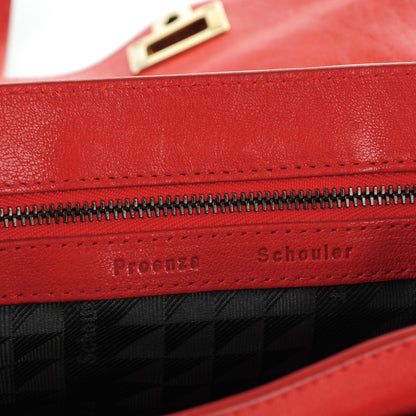 Proenza Schouler Lambskin Tiny PS1 Satchel Mandarin Red 6 of 8
