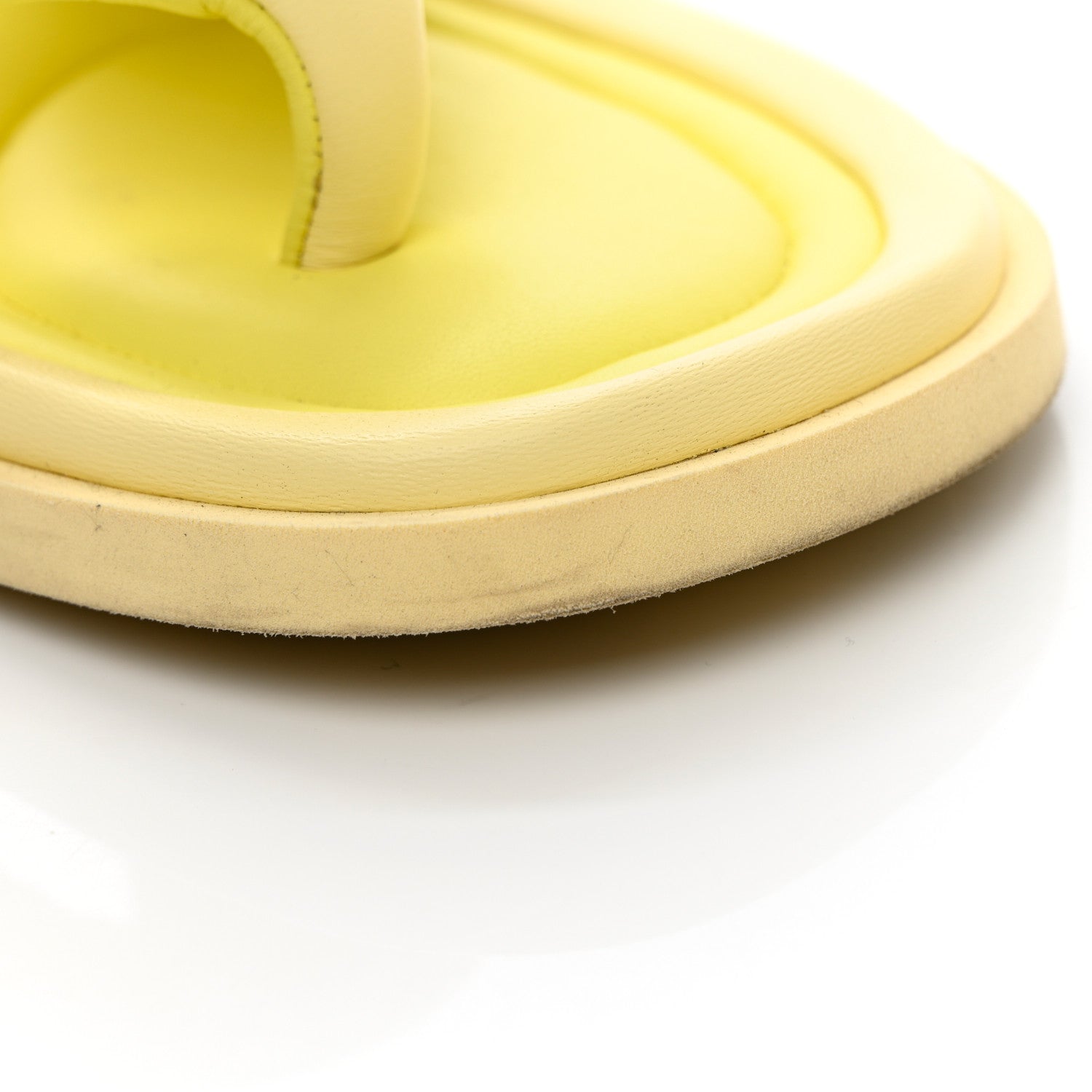 Chanel Lambskin CC Thong Sandals 40 Yellow 9 of 17