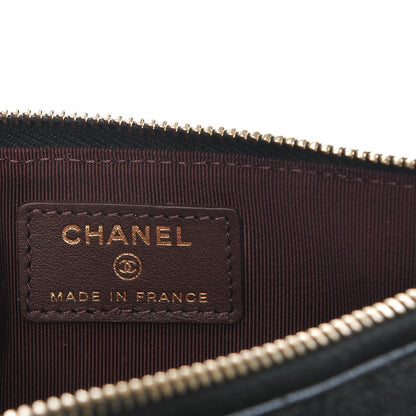 Chanel Caviar Quilted Classic Flat Wallet Pouch Black 6 of 9