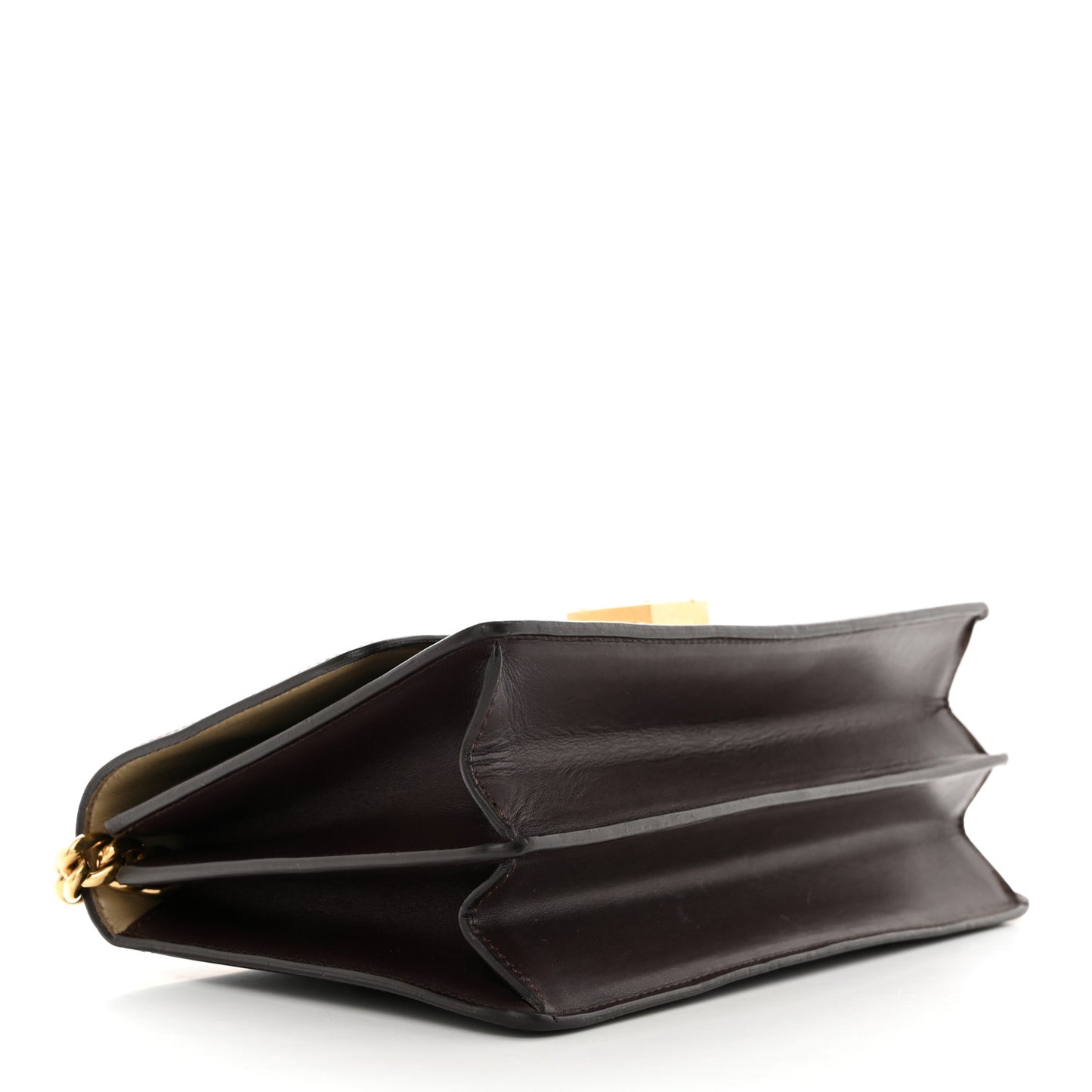 Smooth Calfskin Medium Case Chain Flap Burgundy