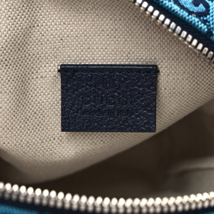 Gucci Monogram Multicolor Mini Retro Interlocking G Messenger Blue Rainbow Light Blue 8 of 9