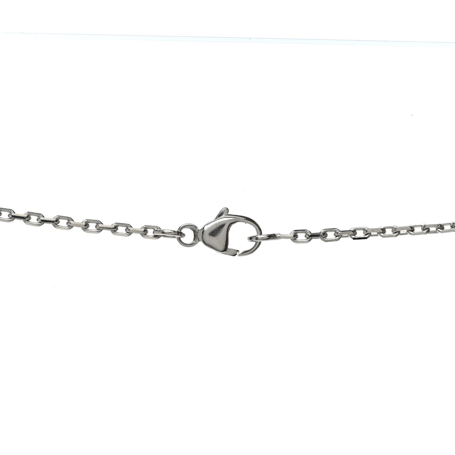 Hermes Lacquered Palladium Mini Pop H Pendant Necklace White 4 of 6