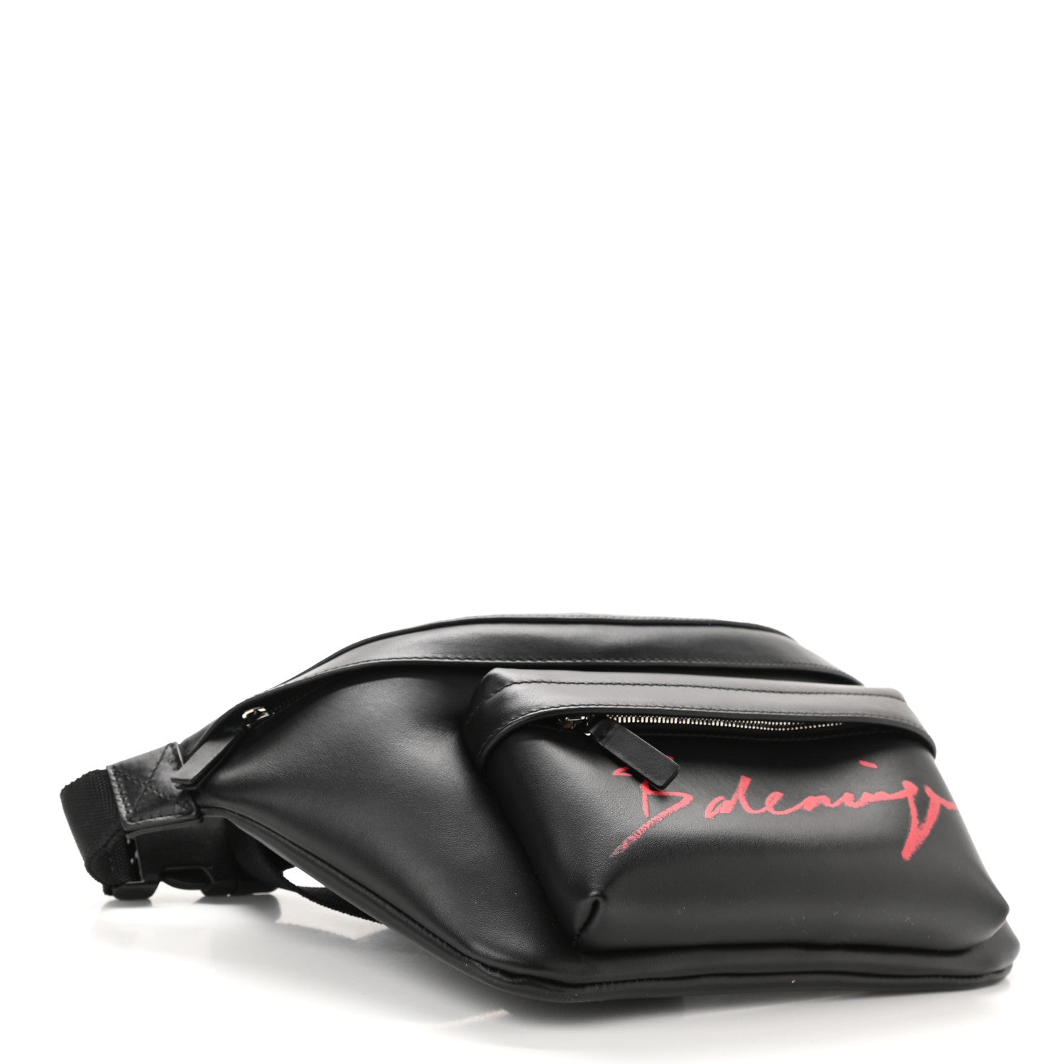 Balenciaga Supple Calfskin Signature Logo Large Everyday Beltpack Black 4 of 8