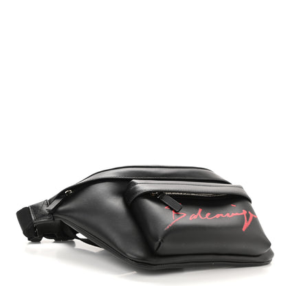 Balenciaga Supple Calfskin Signature Logo Large Everyday Beltpack Black 4 of 8
