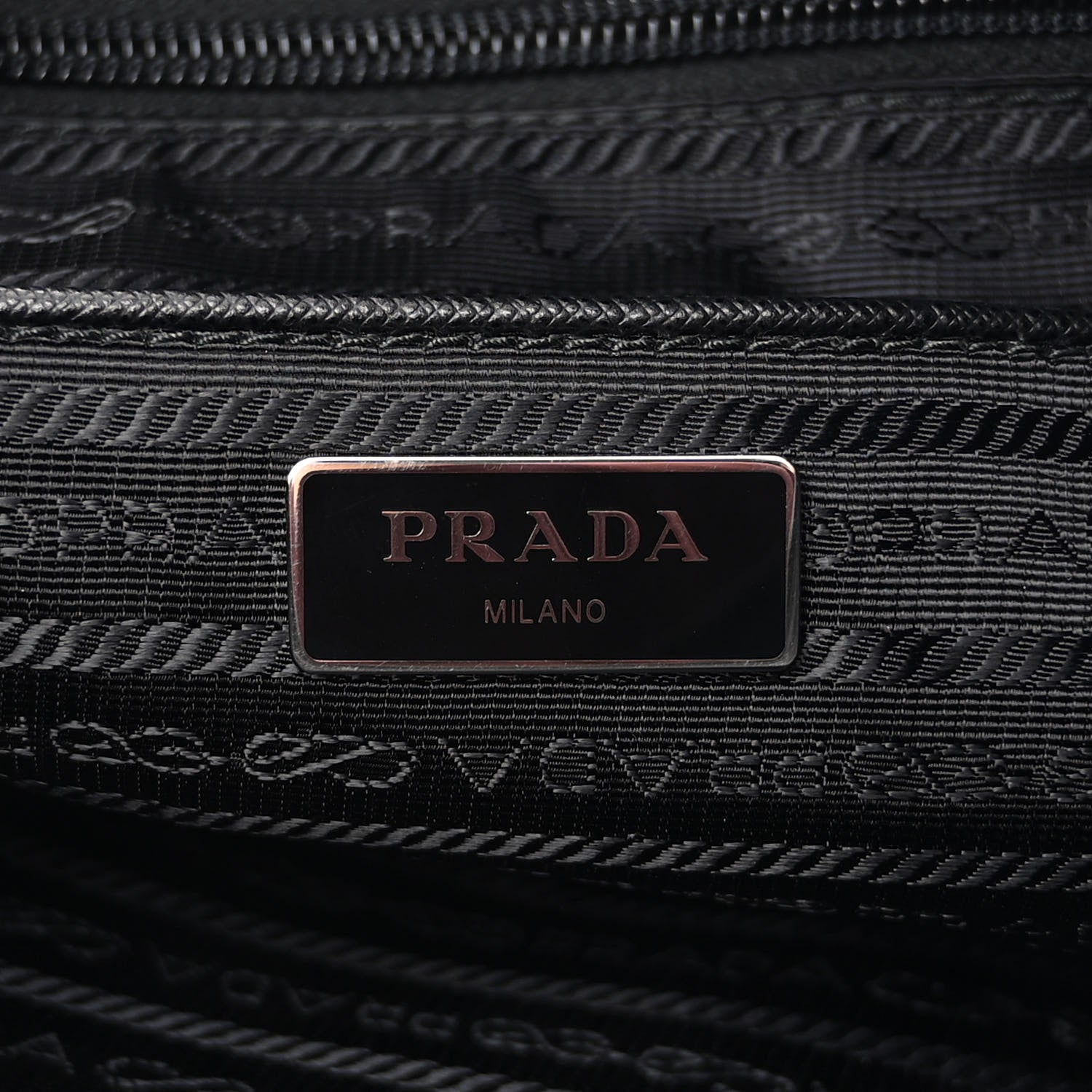 Prada Tessuto Nylon Messenger Bag Black 6 of 9