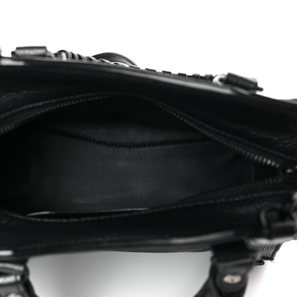 Balenciaga Grained Calfskin Neo Classic Black Hardware Mini City Black 5 of 9