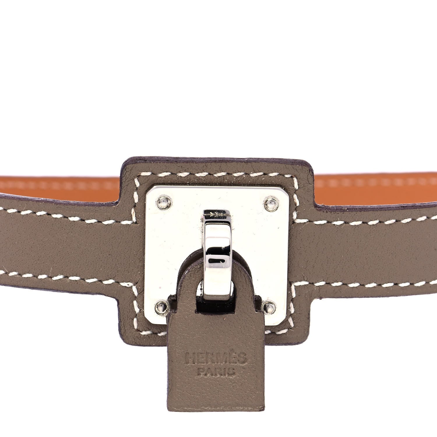 Hermes Swift O'Kelly Double Tour Bracelet T1 Etoupe 2 of 8