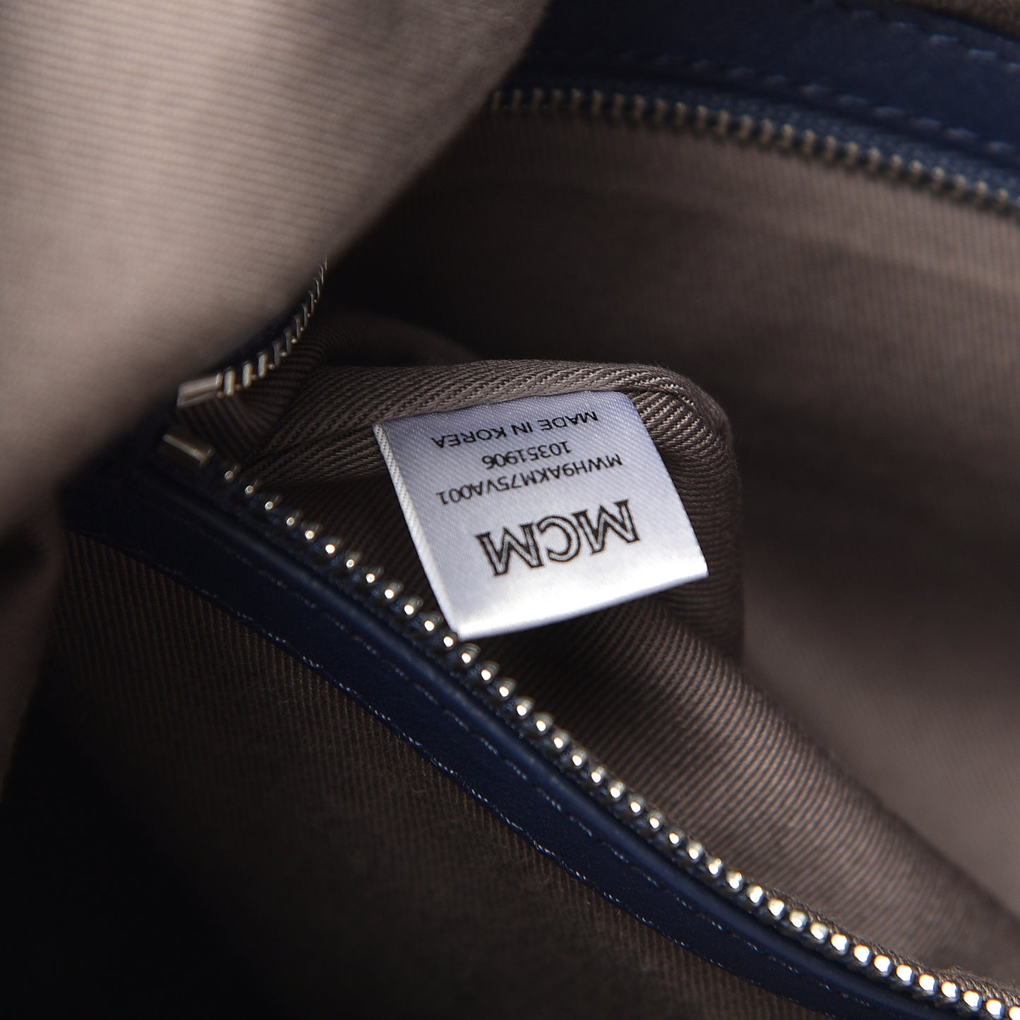 Calfskin Ottomar Monogram Large Klara Hobo Navy Blue