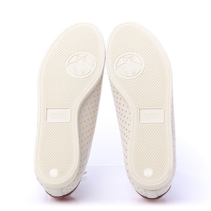Gucci X SEGA Calfskin GUCCY Stars Womens Falacer Sneakers 37.5 White 6 of 11