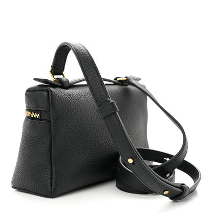 Loro Piana Grained Calfskin L19 Extra Pocket Pouch Black 3 of 9