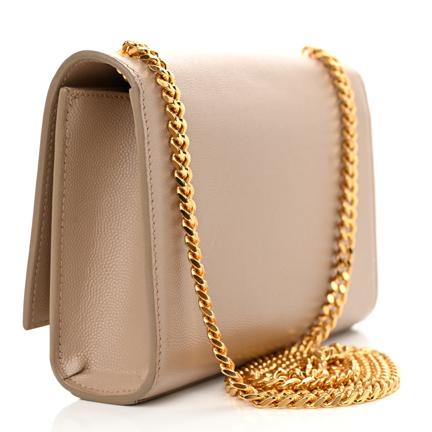 Grain De Poudre Small Monogram Kate Satchel Dark Beige