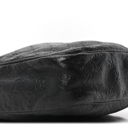 Gucci Guccissima Flat Messenger Bag Black 9 of 10
