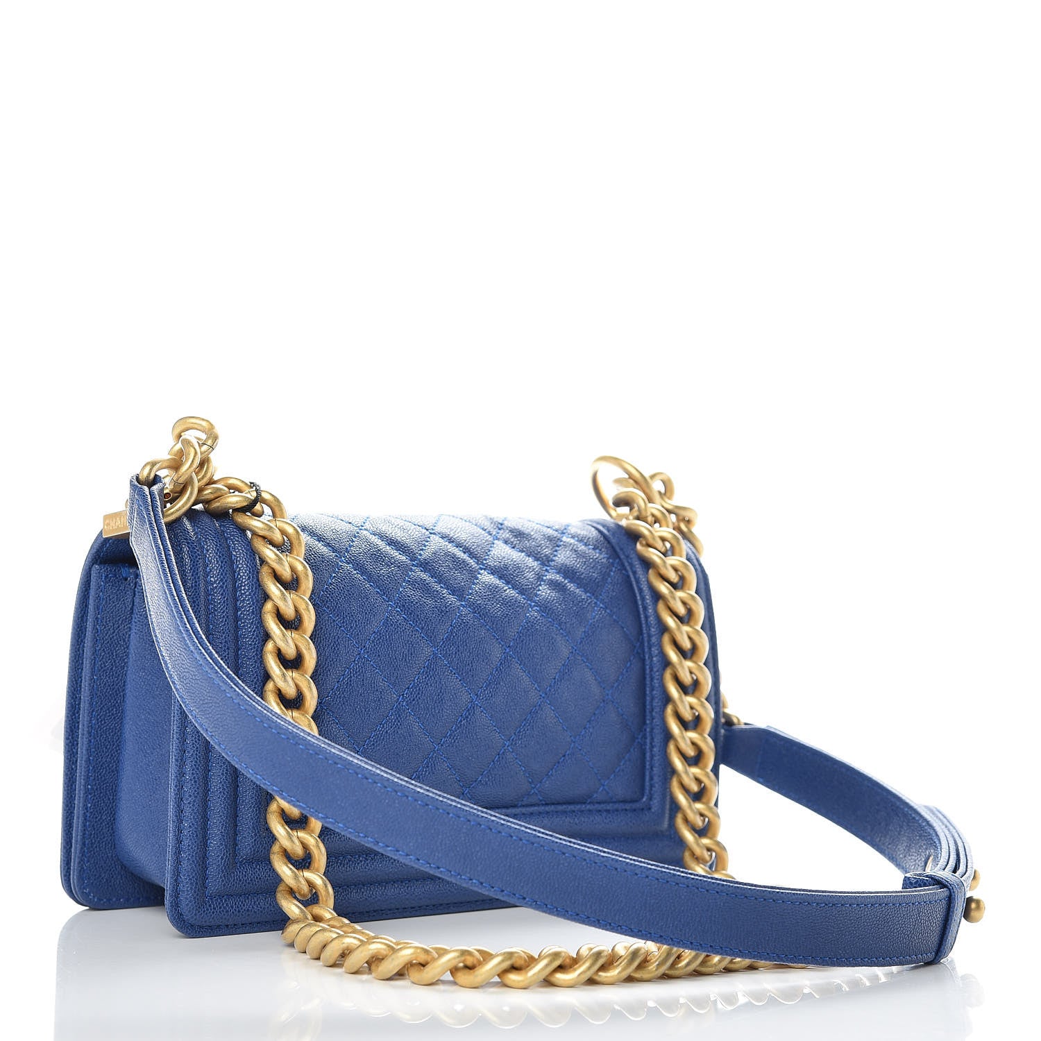 Chanel Caviar Quilted Small Boy Flap Dark Blue 3 of 9