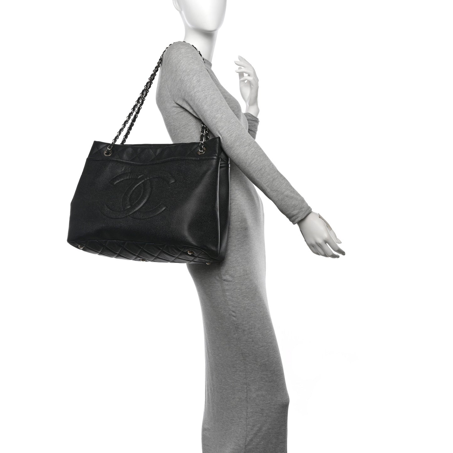 Caviar Timeless CC Soft Tote Black