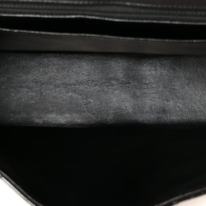 Chanel Distressed Patent Quilted Jumbo Single Flap Black 5 of 12