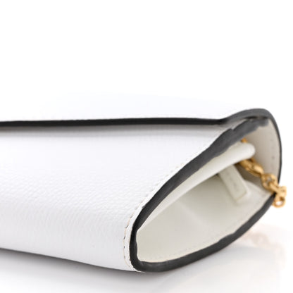 Fendi Vitello Cruise F is Fendi Continental Envelope Wallet on Chain Bianco 10 of 10