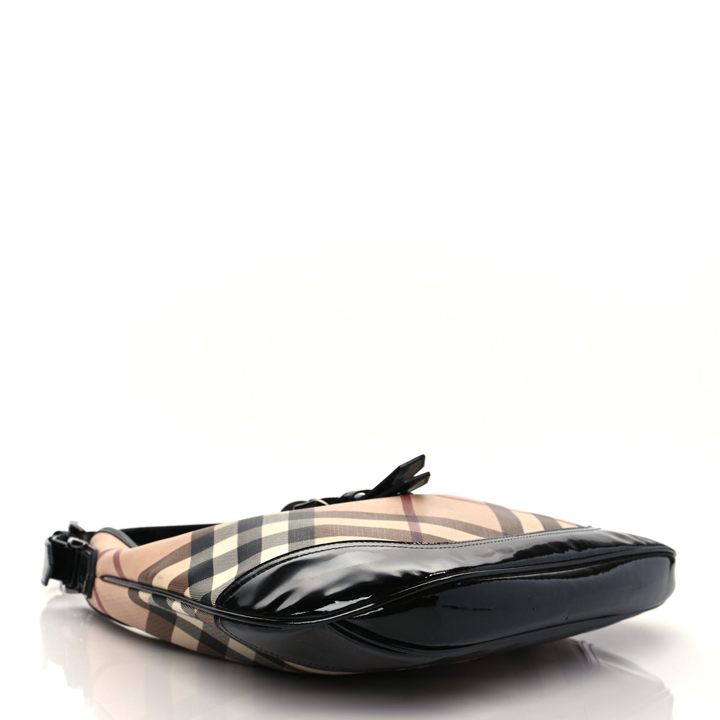 Patent Nova Check Brook Hobo Black