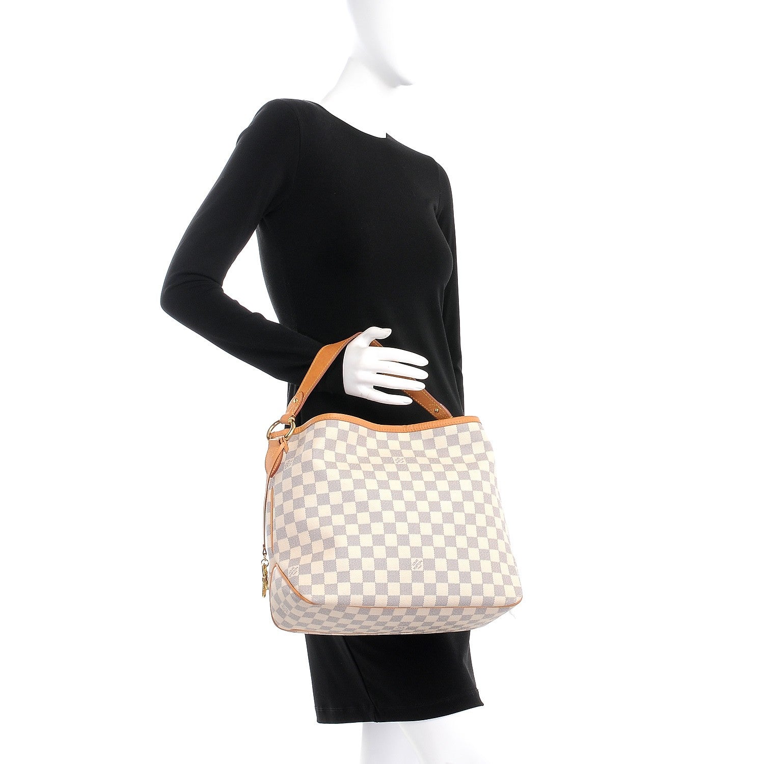 Louis Vuitton Damier Azur Delightful PM Rose Ballerine 2 of 13