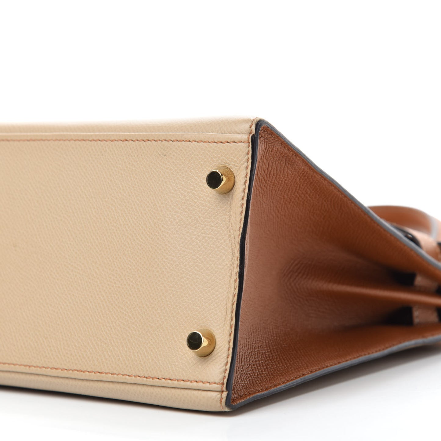 Epsom Bi-Color Horseshoe Kelly Sellier 28 Trench Gold