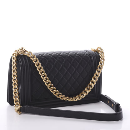 Chanel Caviar Quilted Medium Boy Flap Black 2 of 9