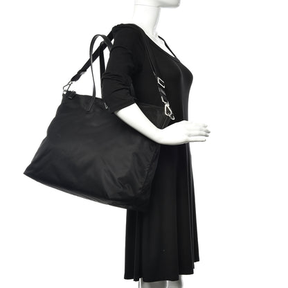 Prada Tessuto Nylon Vela Shopping Tote Black 2 of 9
