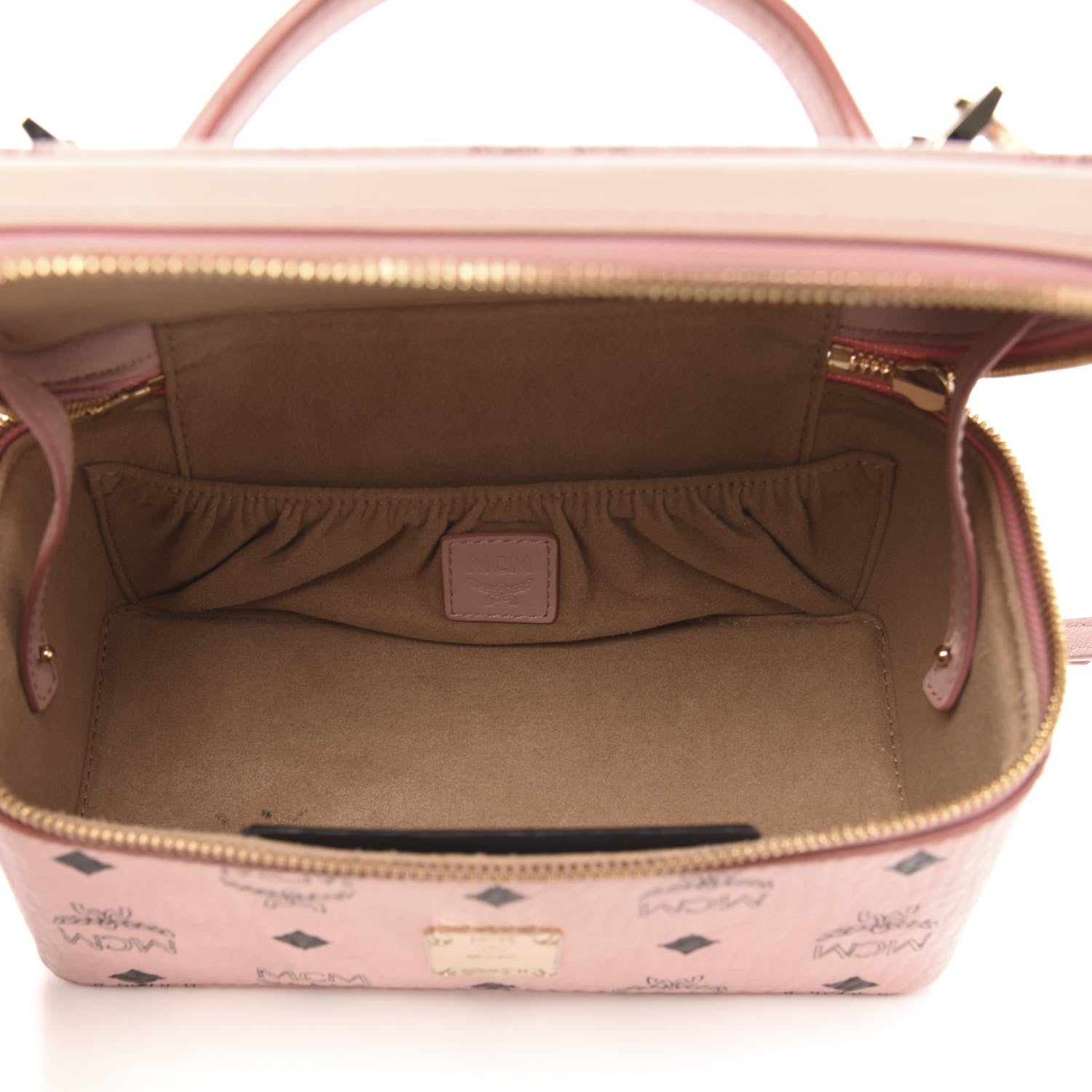 MCM Visetos Vanity Case Soft Pink 5 of 11