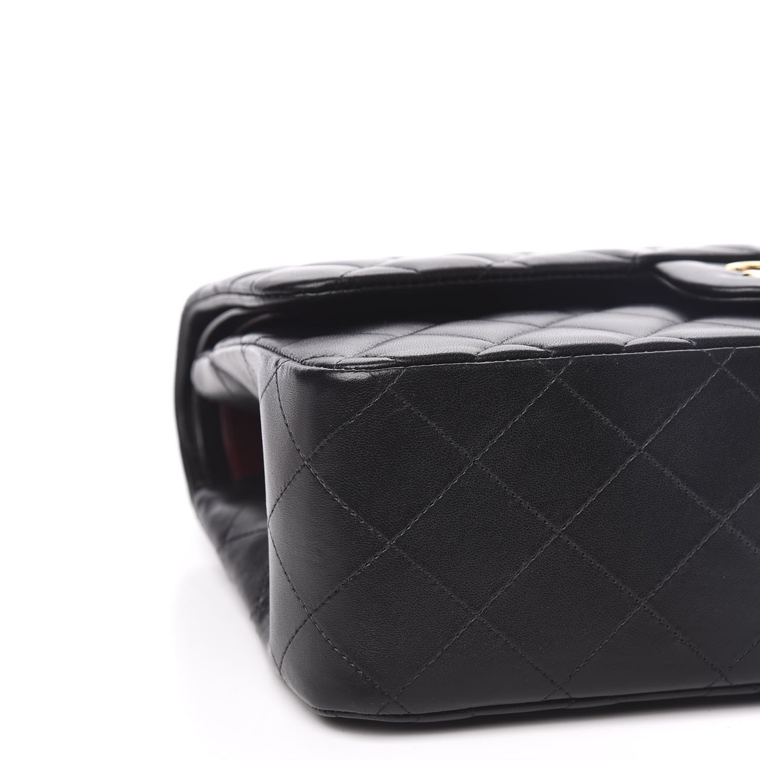Chanel Lambskin Quilted Jumbo Double Flap Black 7 of 9