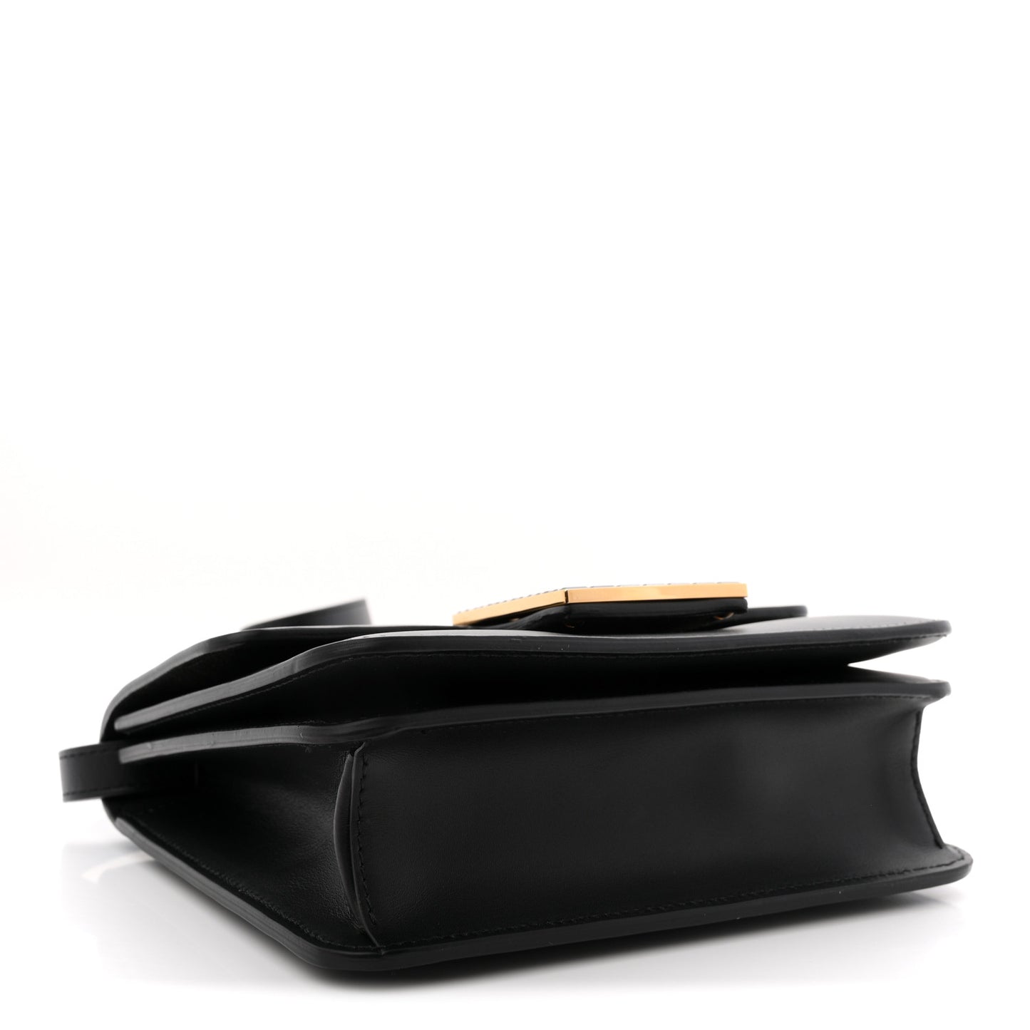 Vitello King Crystal Fab Crossbody Bag Black
