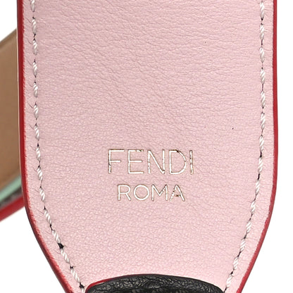 Fendi Vitello Dolce Tri-Color Buttoned Strap You Black Peonia Cuoio 3 of 4