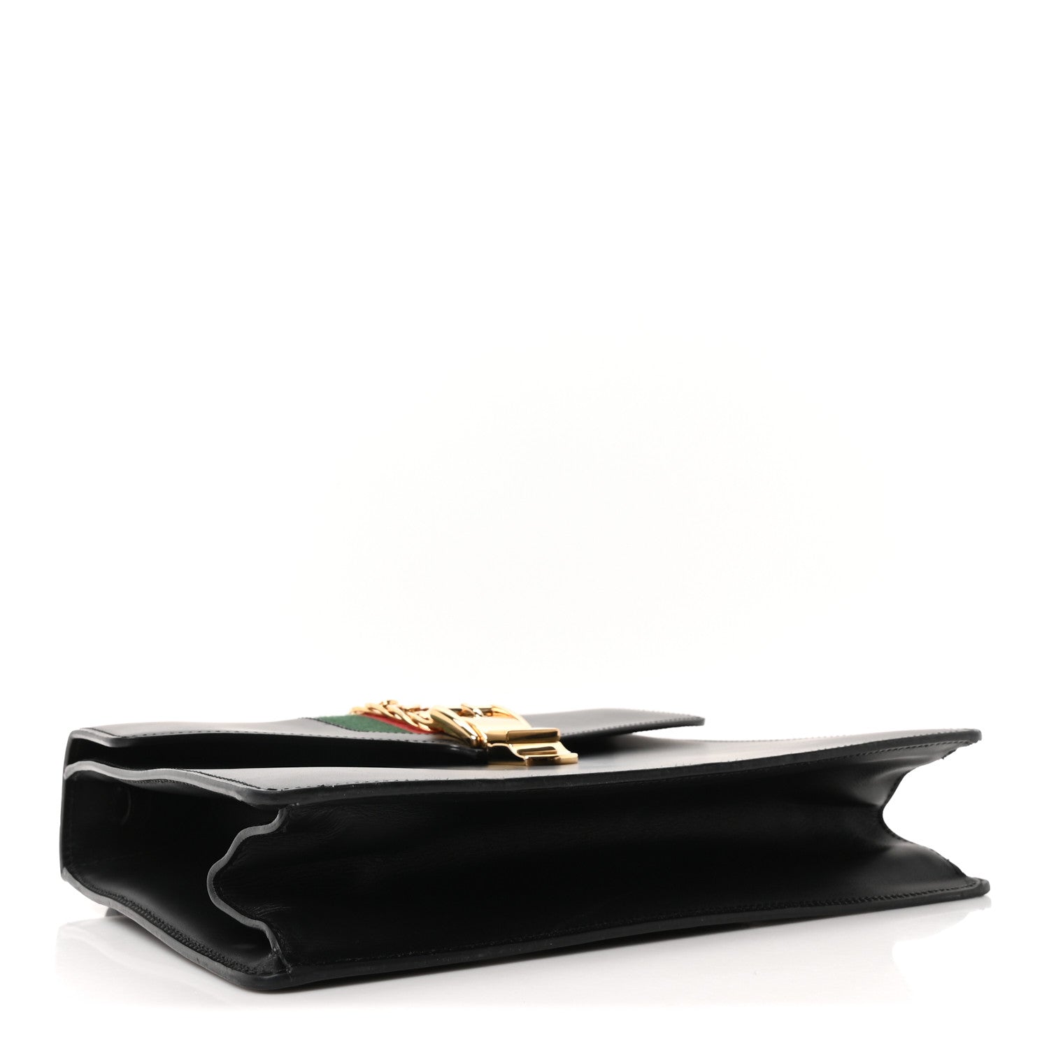 Gucci Calfskin Medium Sylvie Top Handle Bag Black 4 of 10