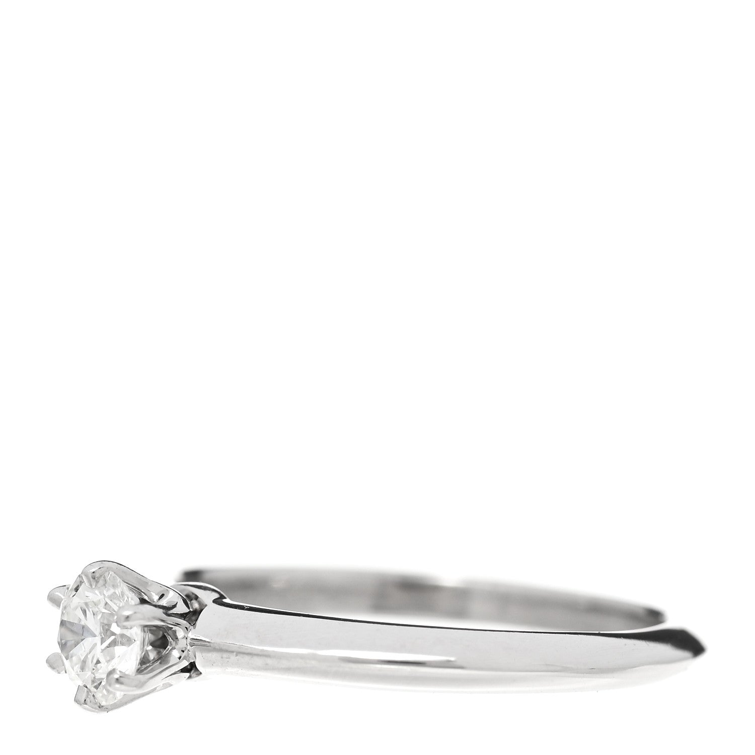 Tiffany Platinum Diamond .30ct Solitaire Engagement Ring 49 5 3 of 6