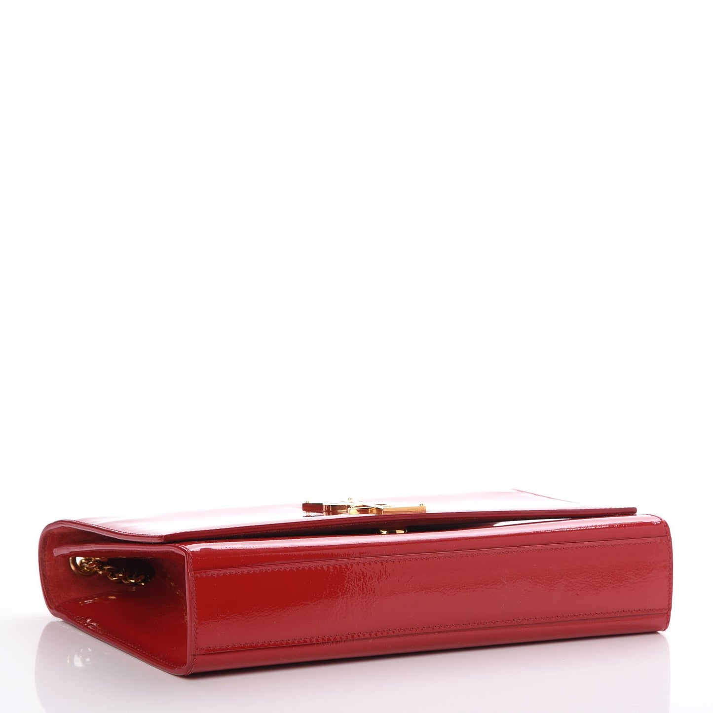 Patent Medium Monogram Kate Satchel Red